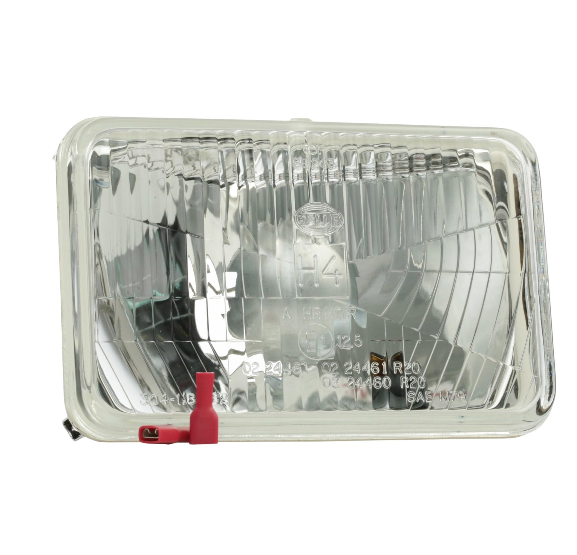 HELLA 1AB 003 177-791 Halogen-Insert, headlight - 24V - rectangular - Reference number: 12.5 - Fitting - Lens Colour: Crystal clear - Plug: Blade Terminal - left/right - Quantity: 1