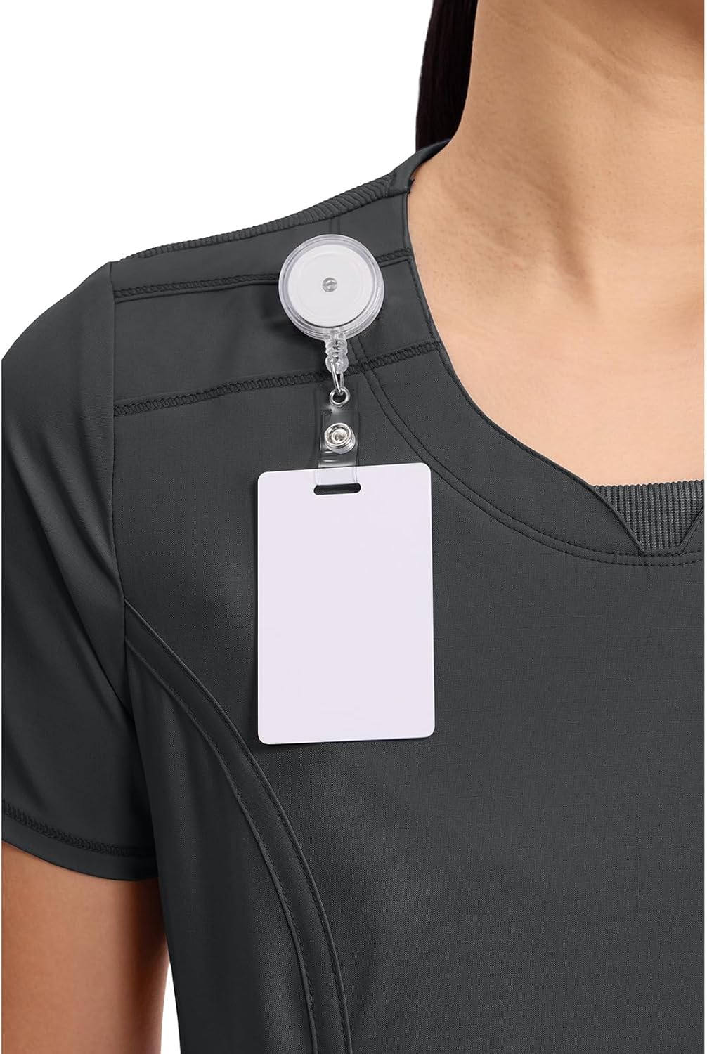 Cherokee Womens Infinity Crew Neck Scrubs Shirt - Image 8