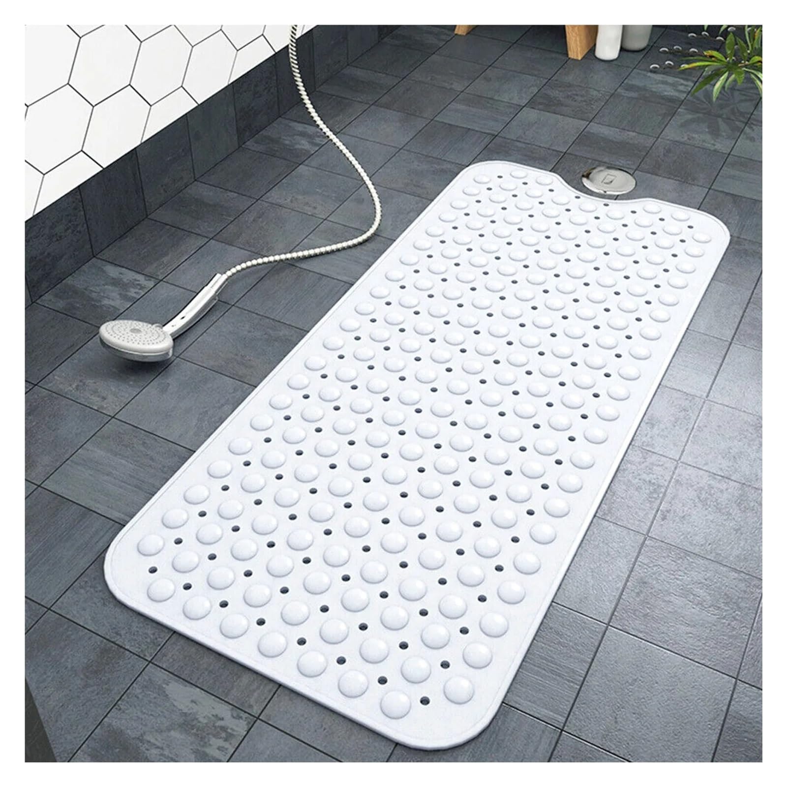Tapis de Bain AntidéRapant Très Grand Tapis de Bain en Caoutchouc antidérapant
