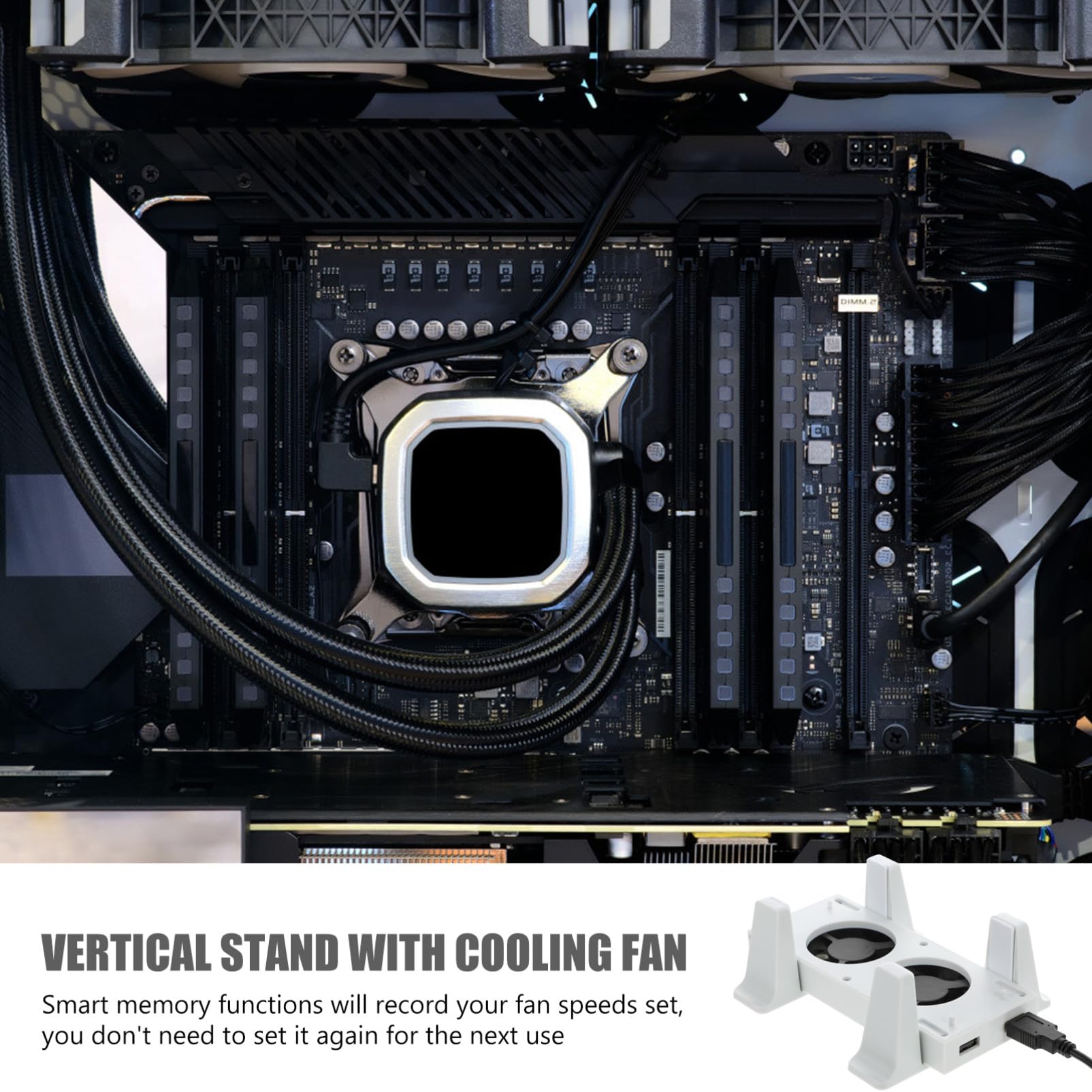 Angoily Supporto Per Ventola Di Raffreddamento Per S Supporto Verticale Con 3 Livelli Di Velocità Ricarica Usb