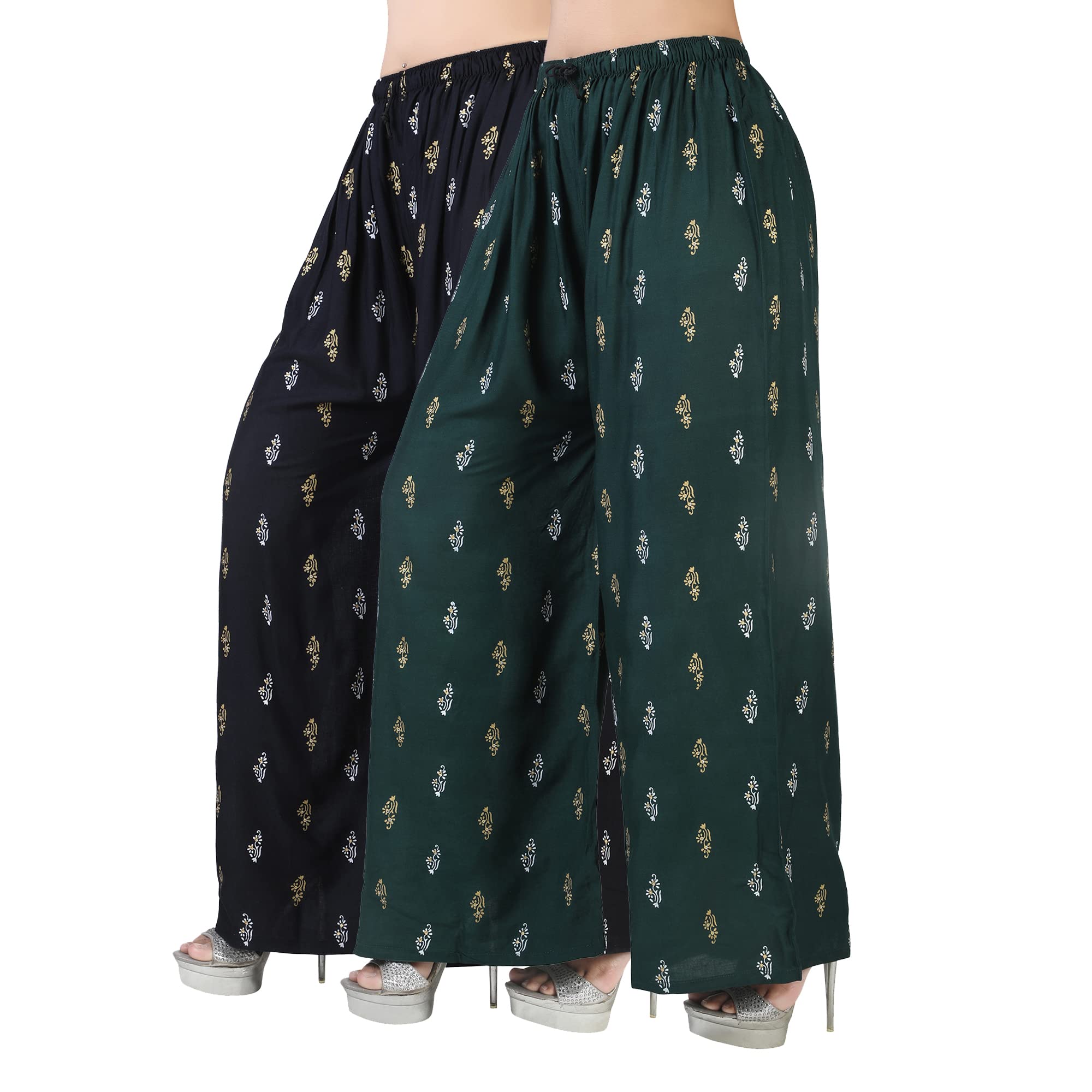 4k fashion Western Woman's Fit Relaxed Palazzo Bottom-picture-47