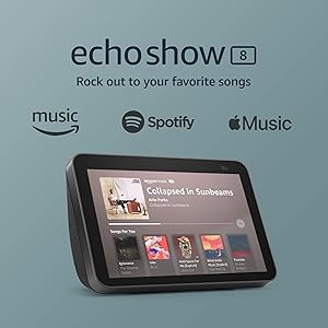 Echo Show 8 (2nd Gen, 2021 release) | HD smart display with Alexa and 13 MP camera | Charcoal