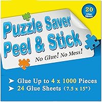 Vista 2 de 20 hojas de ahorro de rompecabezas, pegamento sin ensuciar en segundos