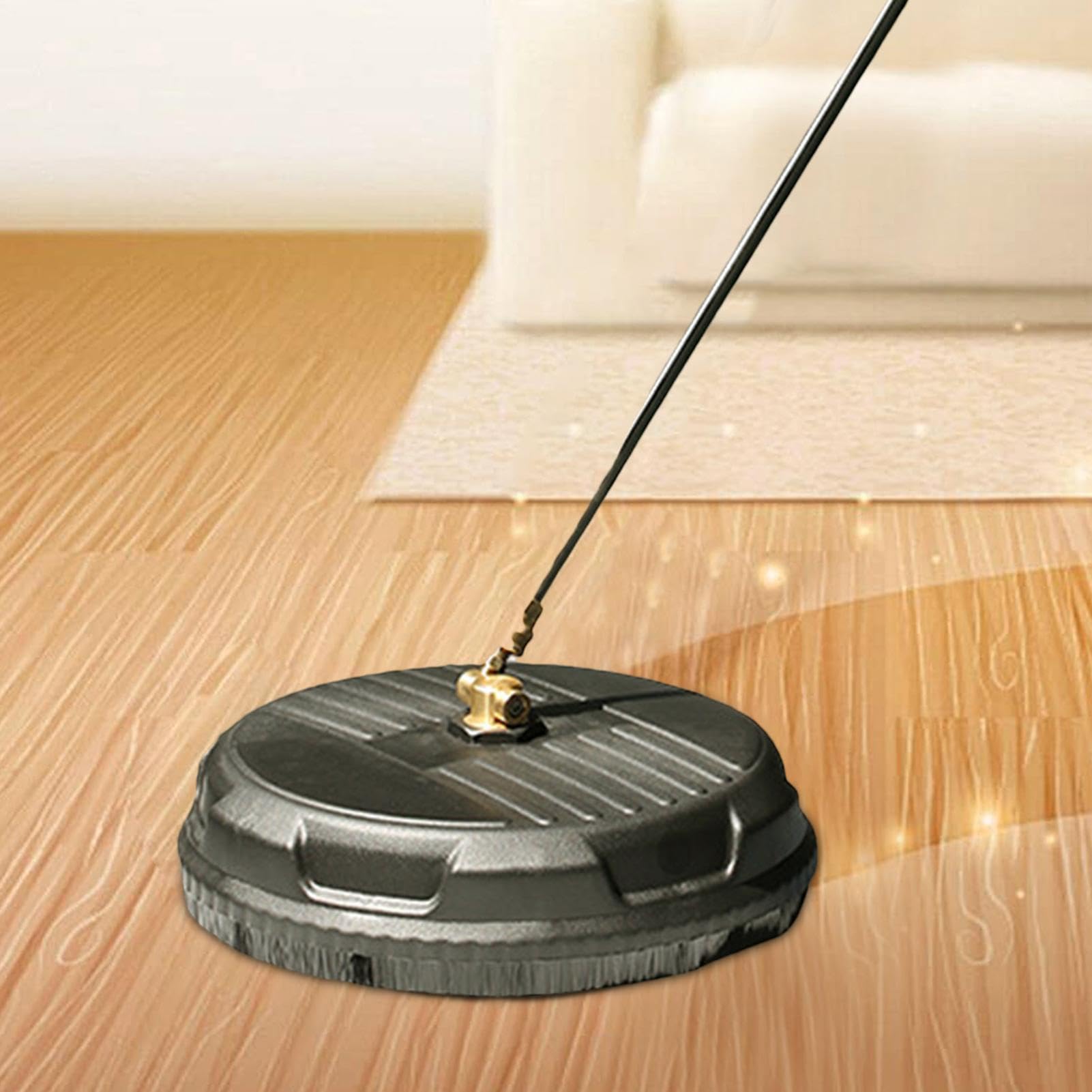 de disco de limpieza giratorio, placa de lavado resistente para exteriores | unidad de cepillo de 15 pulgadas, dispositivo de eliminación de suciedad profunda, limpiador de pavimentos de