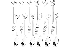 12pcs Silver Mini Forks and Spoons Set