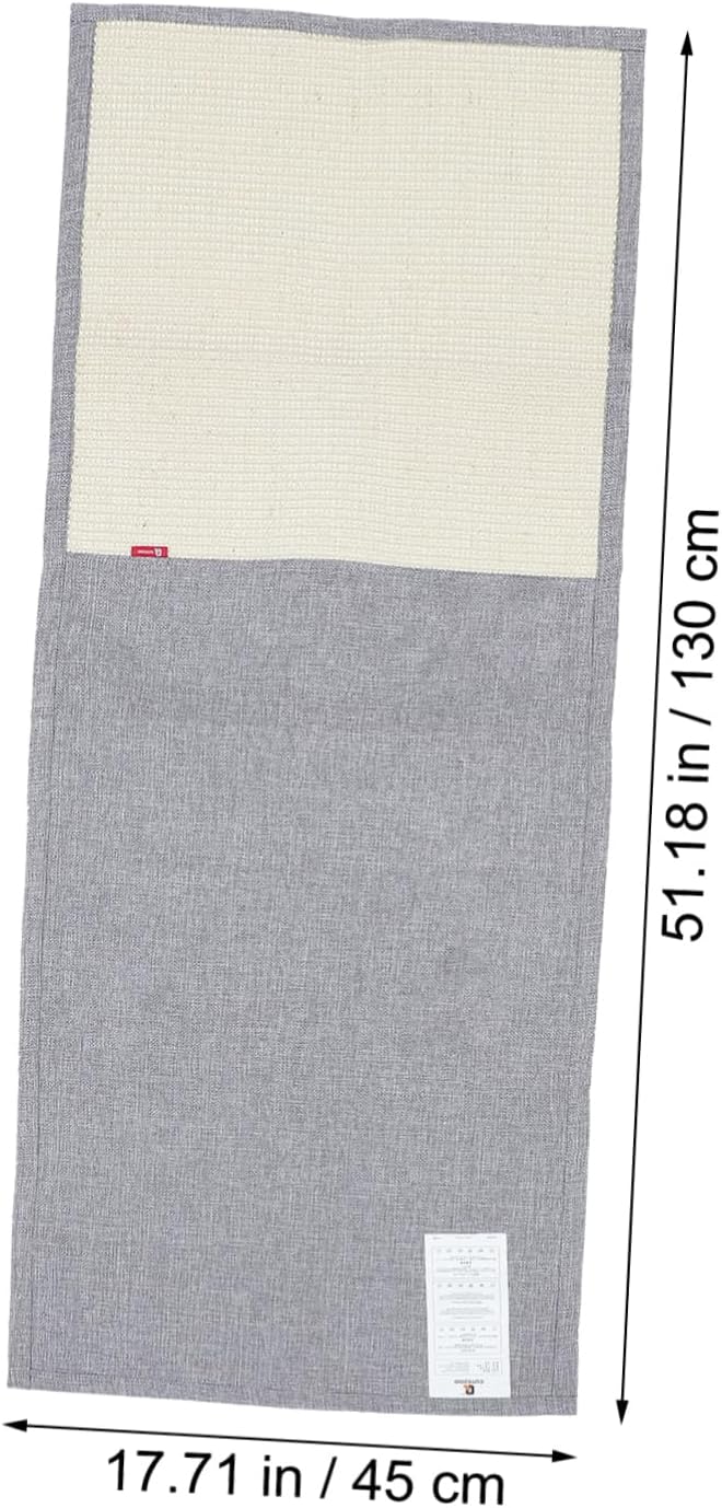 VICASKY Sofa Armrest Cover Scratching Protective Mat for Cats Thick Claw Cover Light Grey for Home Office Shop Furniture Protection