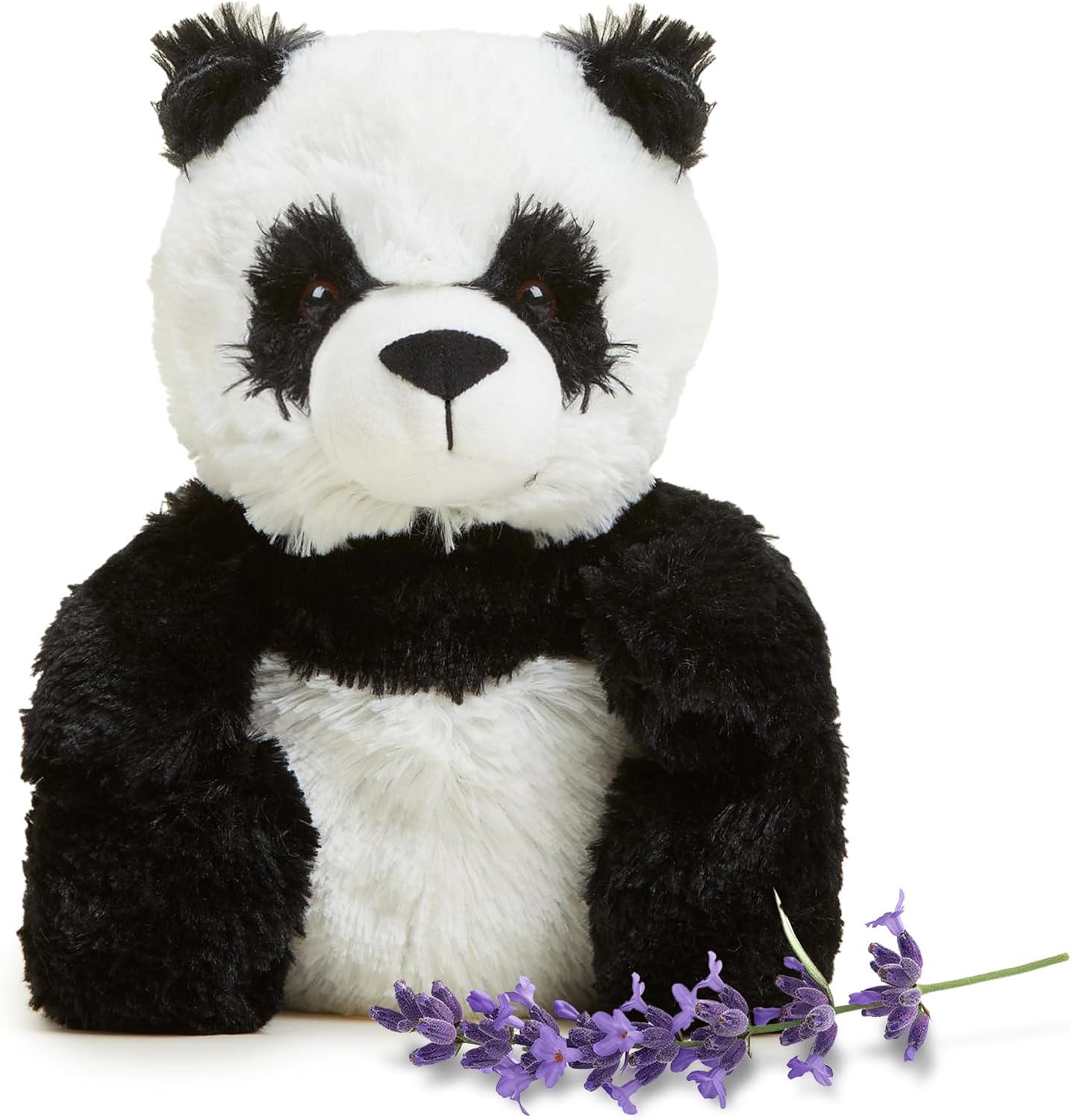 warmies Microwavable & Weighted Stuffed Animal, Panda - Microwave Warmth & Weighted Plush - Cooling Relief Comfort - Lavender-Scented Filling - for Adults & Children (Boys, Girls, Babies & Toddlers)