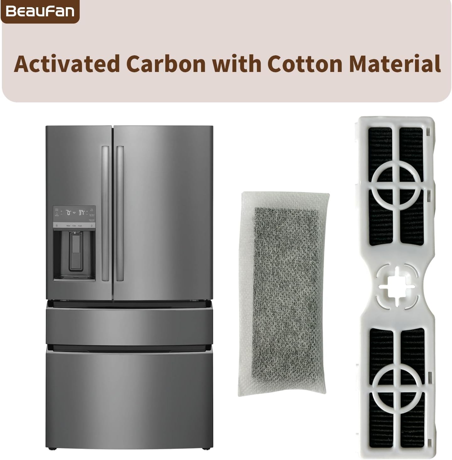 2 FRGPAAF2 PureAir AF-2 Air Filter and 4 PureAir PK-2 Refill Filter Compatible with FRIGIDAIRE Gallery Models GRMC2273BF, GRMC2273BD, GRMG2272BF, Produce Keeper Air Filter