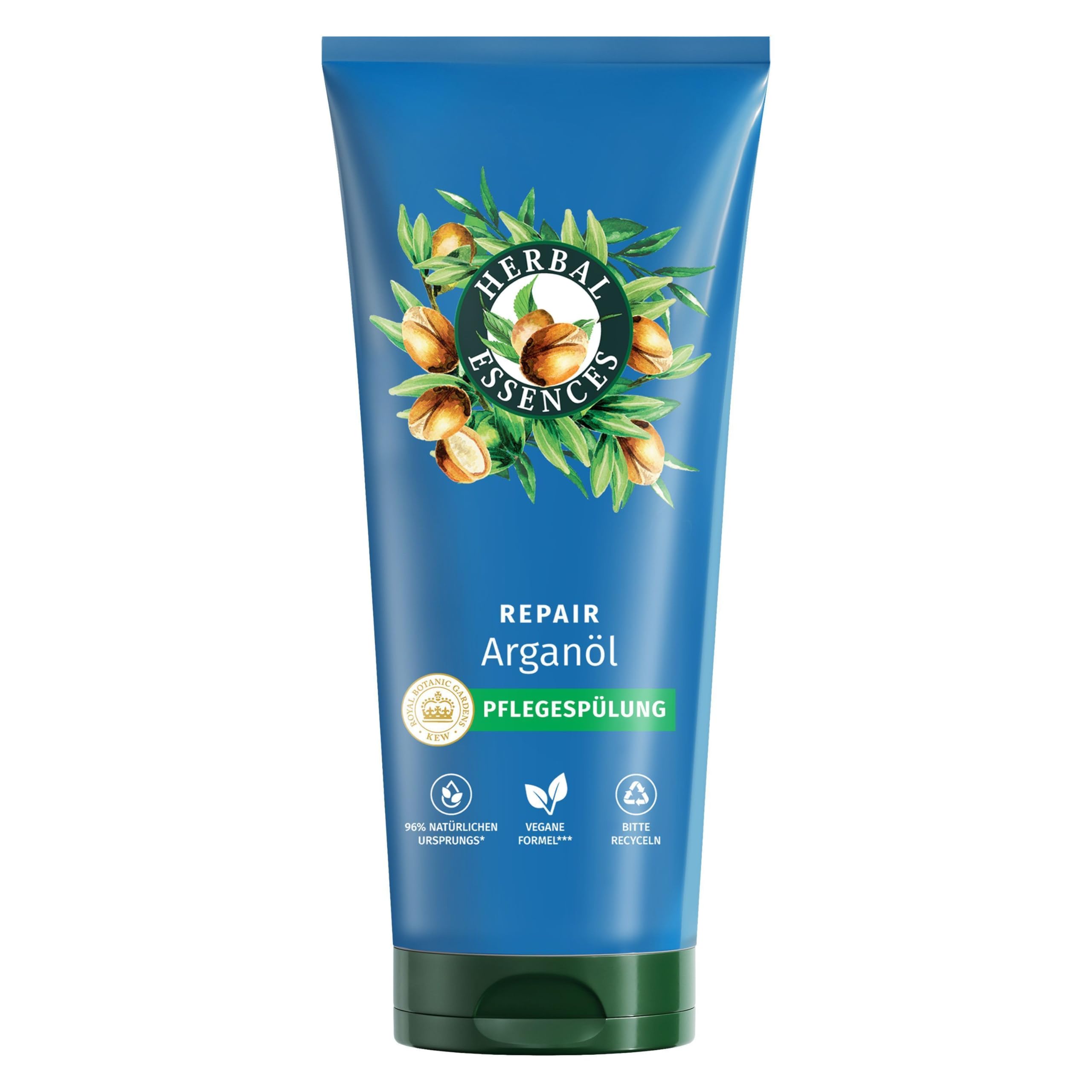 Herbal Essences Repair Pflegespülung mit Arganöl 250ml. Von geschädigtem zu Geschmeidigerem, Glänzenden Haar, Intensive Pflege, Inhaltsstoffe natürlichen Ursprungs, Vegan
