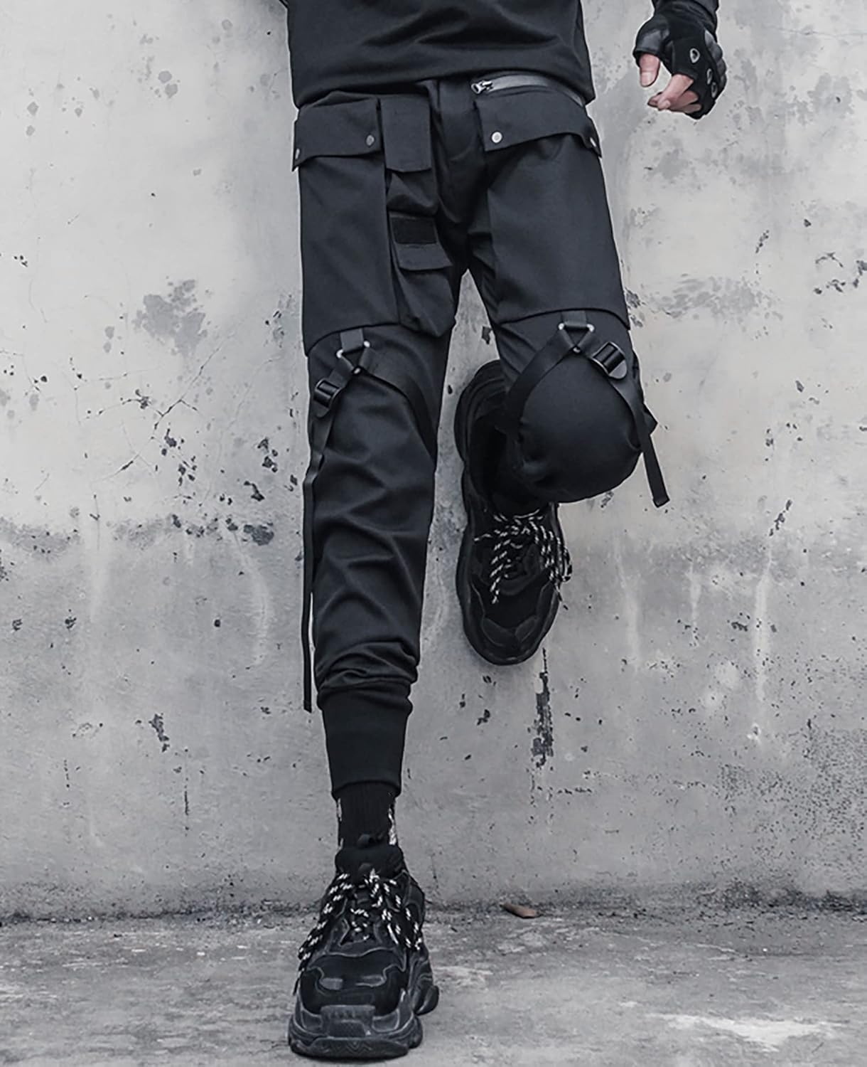 MOKEWEN Men's Multi Jogger Sport Tech Pants Medium Kp043