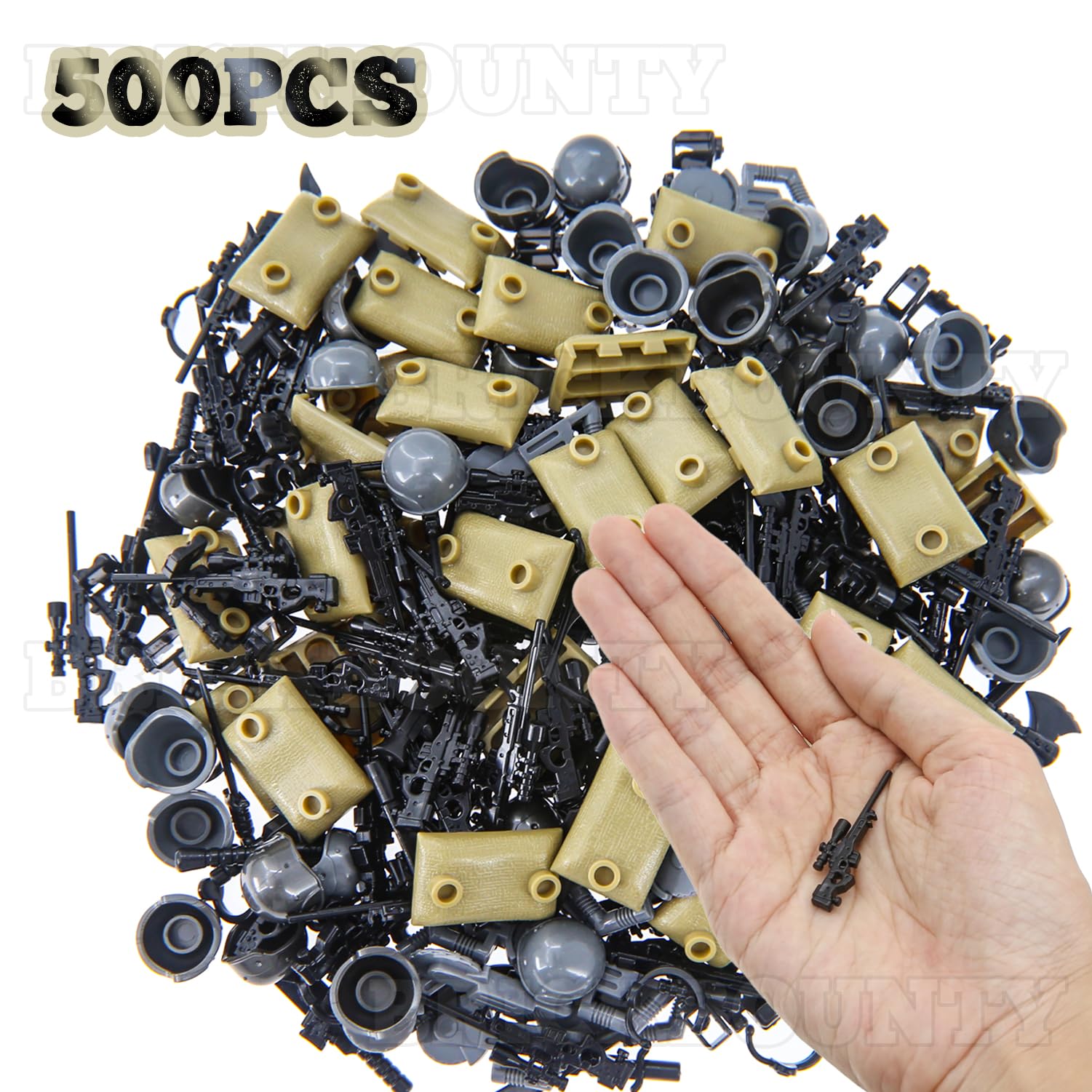 Set De Armas Y Equipo Militar BrickBounty – 210 Piezas De Bloques De Construcción Para Minifiguras, Compatible Con Principales Marcas