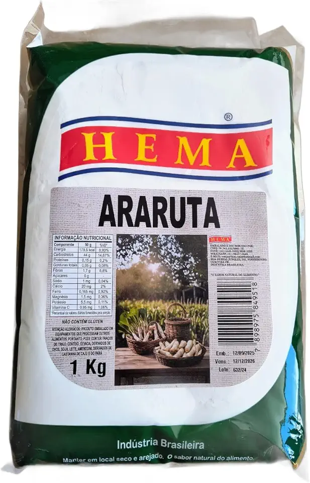 Araruta - Pcte 1 Kg - Hema