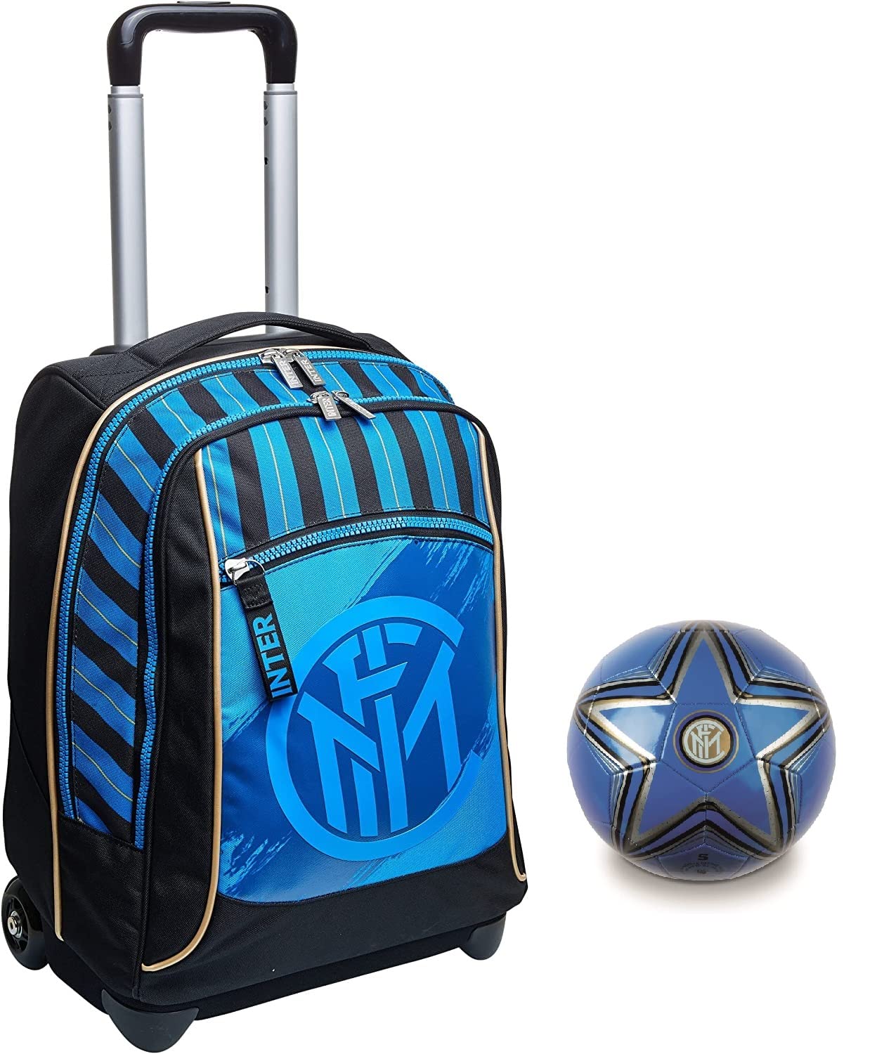 Zaino Scuola Inter + Astuccio 3 Zip (Promo Pack 2025) - Seven – The
