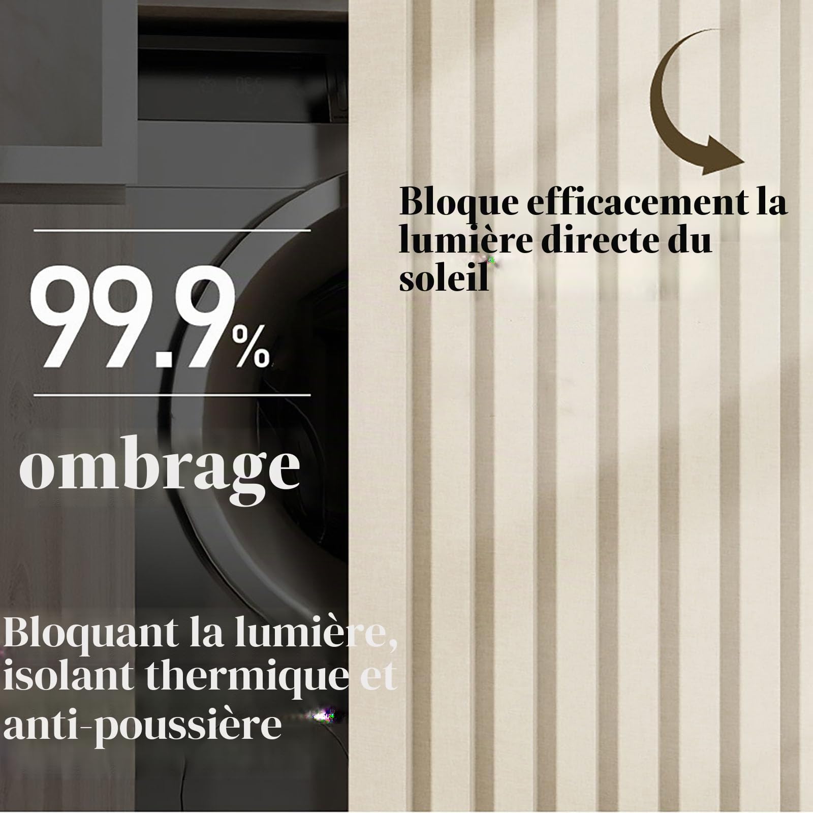 Générique Rideau de Placard Coulissant avec Rail, Rideau Autocollant D'Étagère de Cuisine D'ombrage Rideaux de Placard Imperméables pour Étagères,Gris,W110cm/H90cm