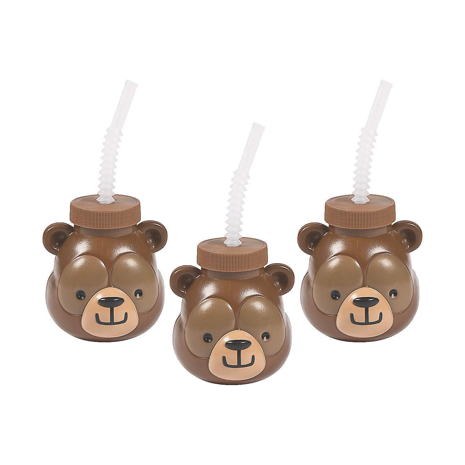 Fun Express Woodland Party Bear Molded Sipper Cup (8)