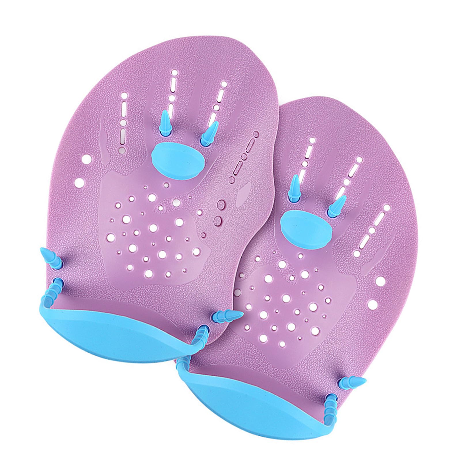XuQiZZpp 1 Pair Comfortable Fit Water Exercise Gear Adults 's Assist Hand Paddles Flexible Silicone Swim Fin