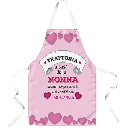 Grembiule Da Cucina 'La Cucina Della Nonna' | Divertente E Personalizzato | Idea Regalo - Foto 9