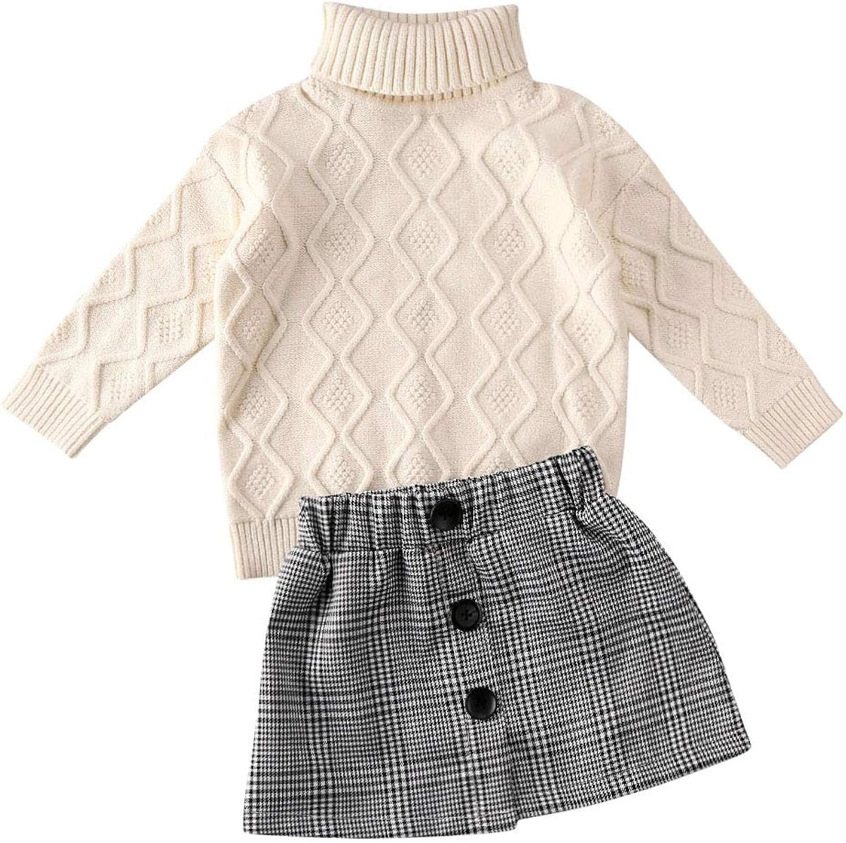 toddler plaid skirt outfit