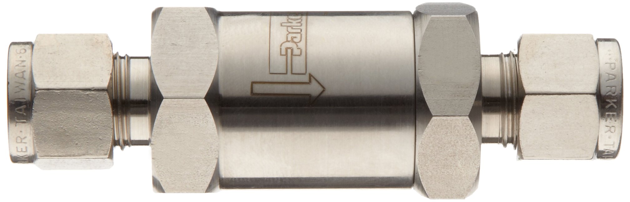 Plast-O-Matic CKD Series PVC Check Valve for Low Pressure, For Extremely Corrosive and Ultra-Pure Liquids, 1/2