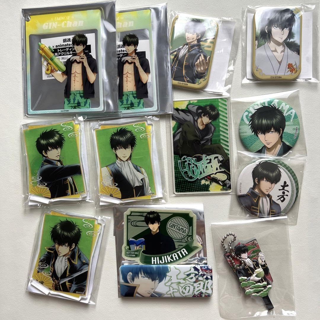 銀魂土方十四郎缶バッジグッズまとめ売り