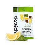 Skratch Labs Energy Chews | Gummies for Running, Cycling, and Sports Performance | Gel Alternative | Matcha + Lemon (10 Pack) | Gluten Free, Vegan