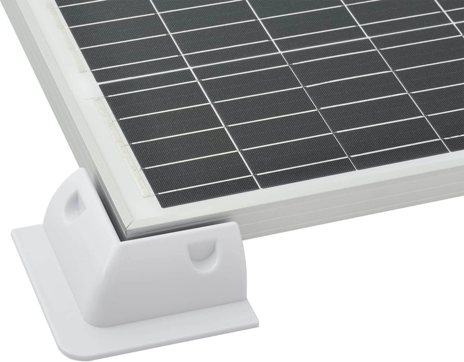 Spartan Power ABS Drill Free Solar Panel Mount 6 Piece (White) Great for RV's, Vans, Trailers, Buses, Skoolies, Boats
