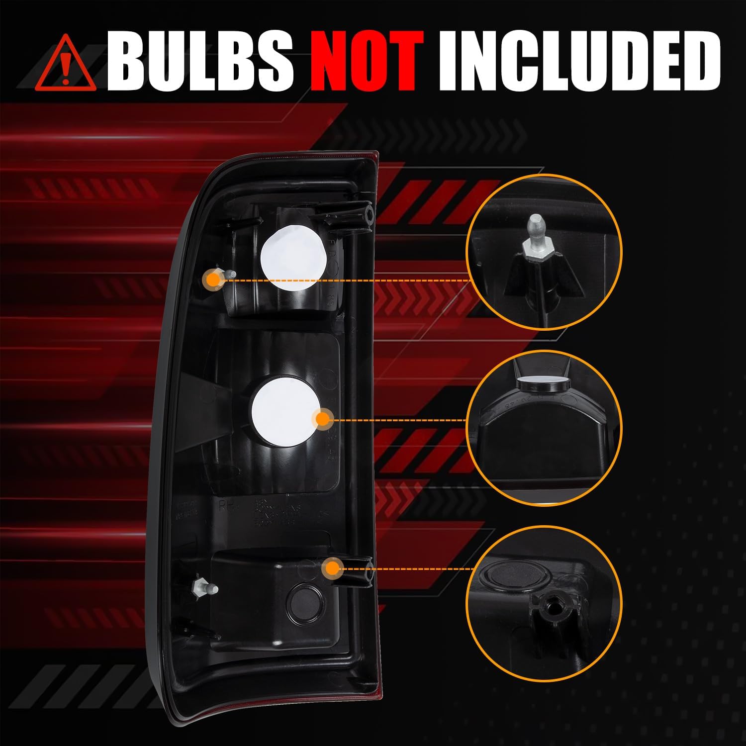 RANSOTO Smoke Tail Lights Compatible with Ford F250 F350 F-250 F-350 Super Duty 2008-2016 Driver And Passenger Side Black Tinted Rear Taillight Brake Lamp Housing Replaces BC3Z13404A FO2801208