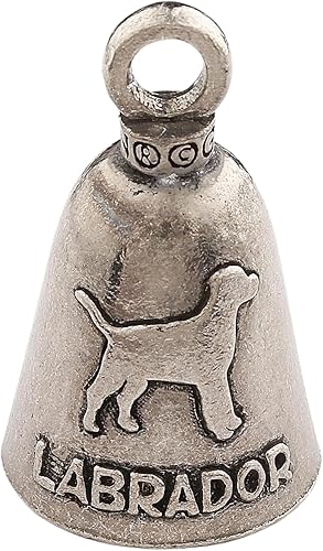 Miniatura 2 de Guardian Bell Dog Good Luck Bell con llavero y bolsa de regalo de terciopelo negro  Campana de motocicleta  Peltre sin plomo  Hecho en Estados Unidos