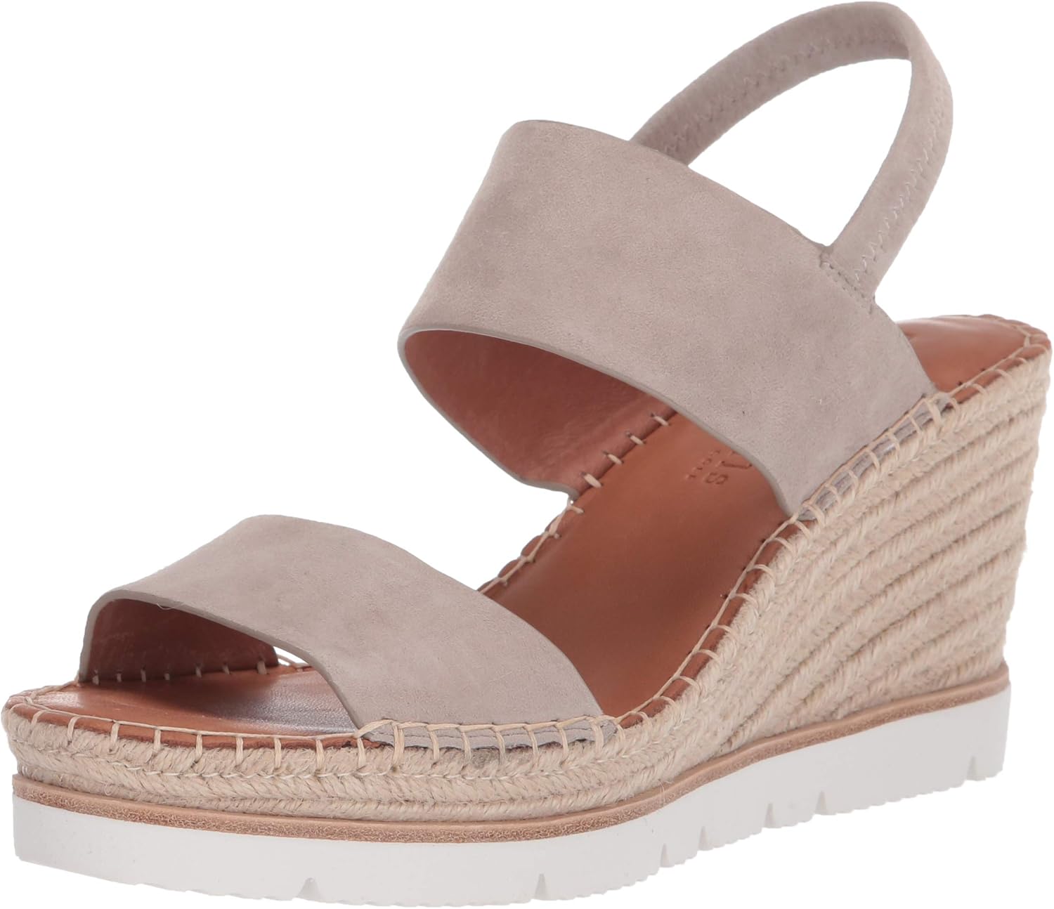 Gentle Souls by Kenneth Cole Women's Women's Elyssa Two-Band Heeled Sandal, Mushroom, 10