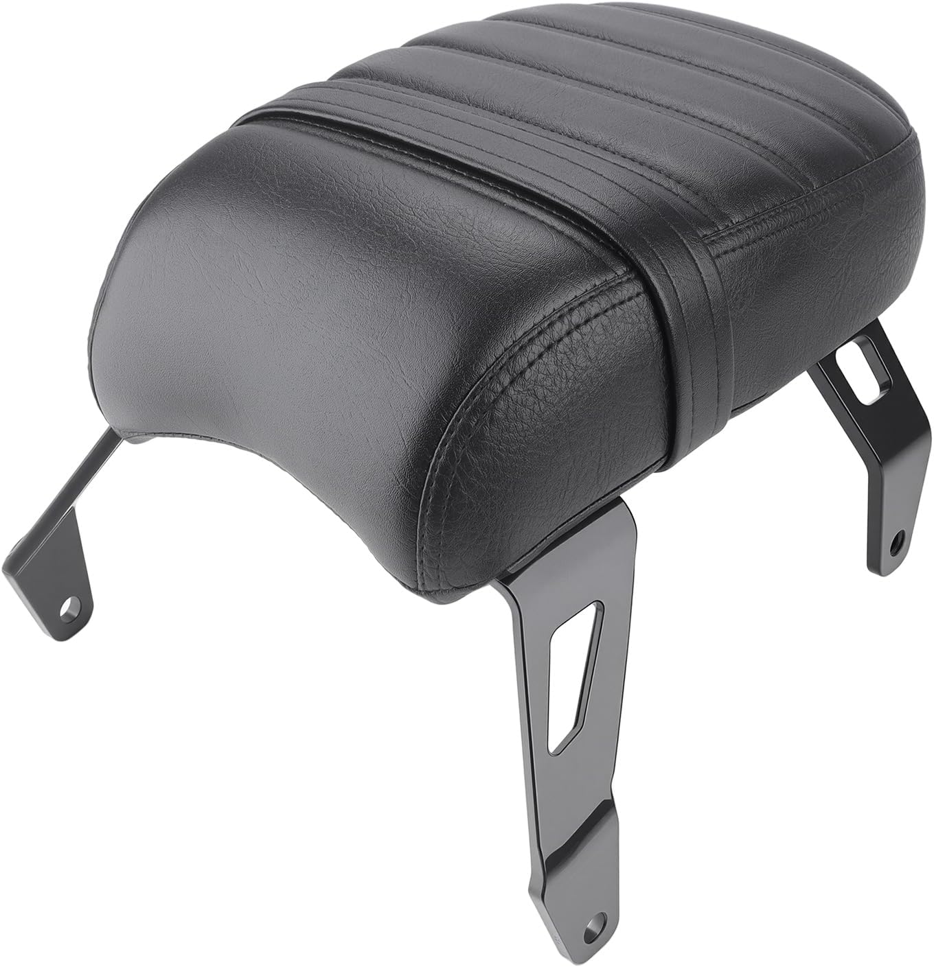 Leather Passenger Seat Backrest Compatible with Indian Scout Bobber Twenty/Sixty 2018-2024, Passenger Seat + Backrest Pad Set, Replace OEM Number: 2882853-VBA (Black)