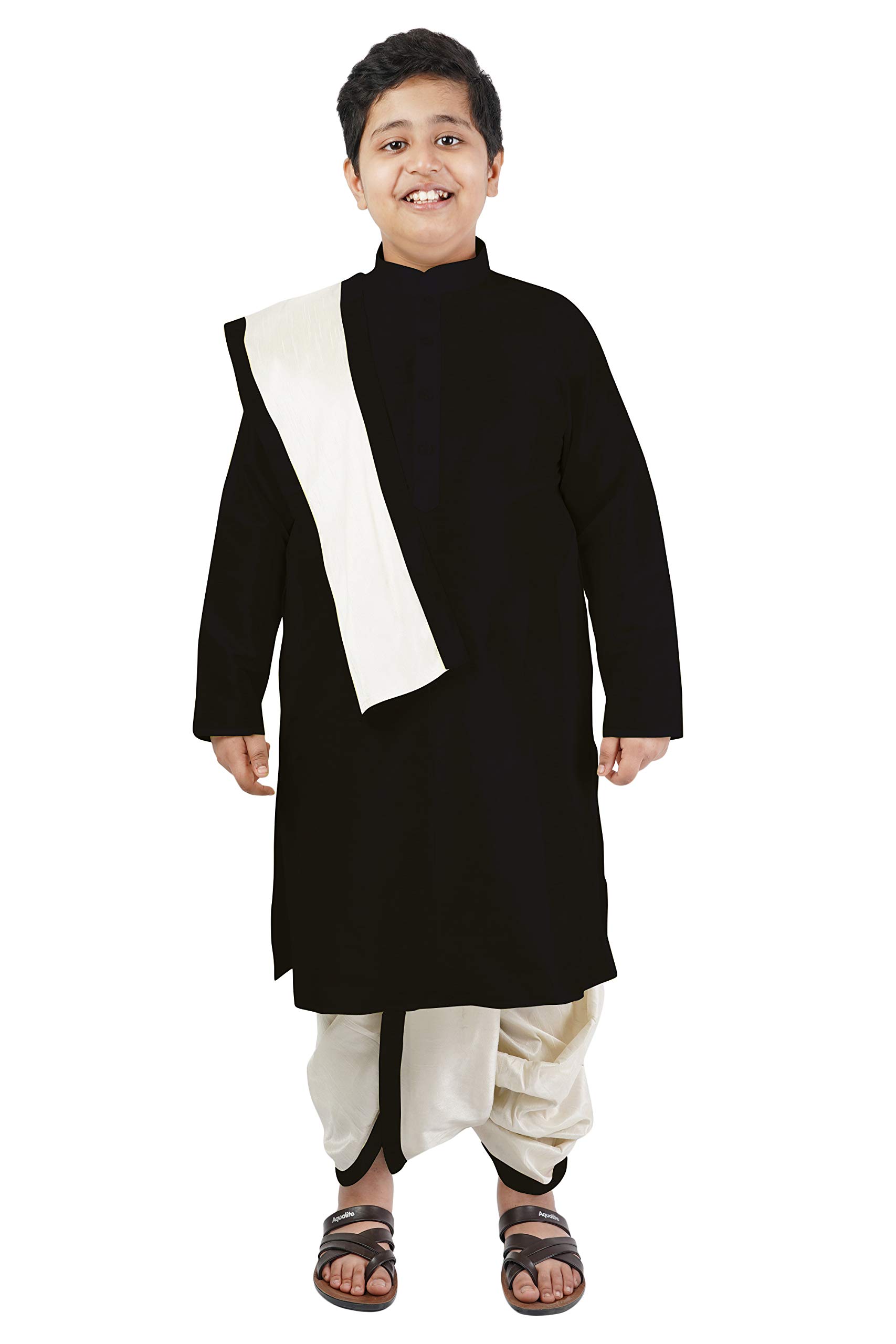 CroconKids Silk Dhoti Kurta Set Indian Traditional Festive Ethnic Fancy Wear Dress