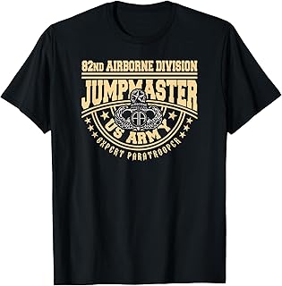 Jumpmaster Paratrooper Airborne 82nd Airborne Division Gear T-Shirt