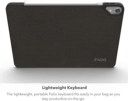 ZAGG Folio Keyboard - Backlit Tablet Keyboard and Case - Made for iPad Pro 11 (2018) - Black (103002357)