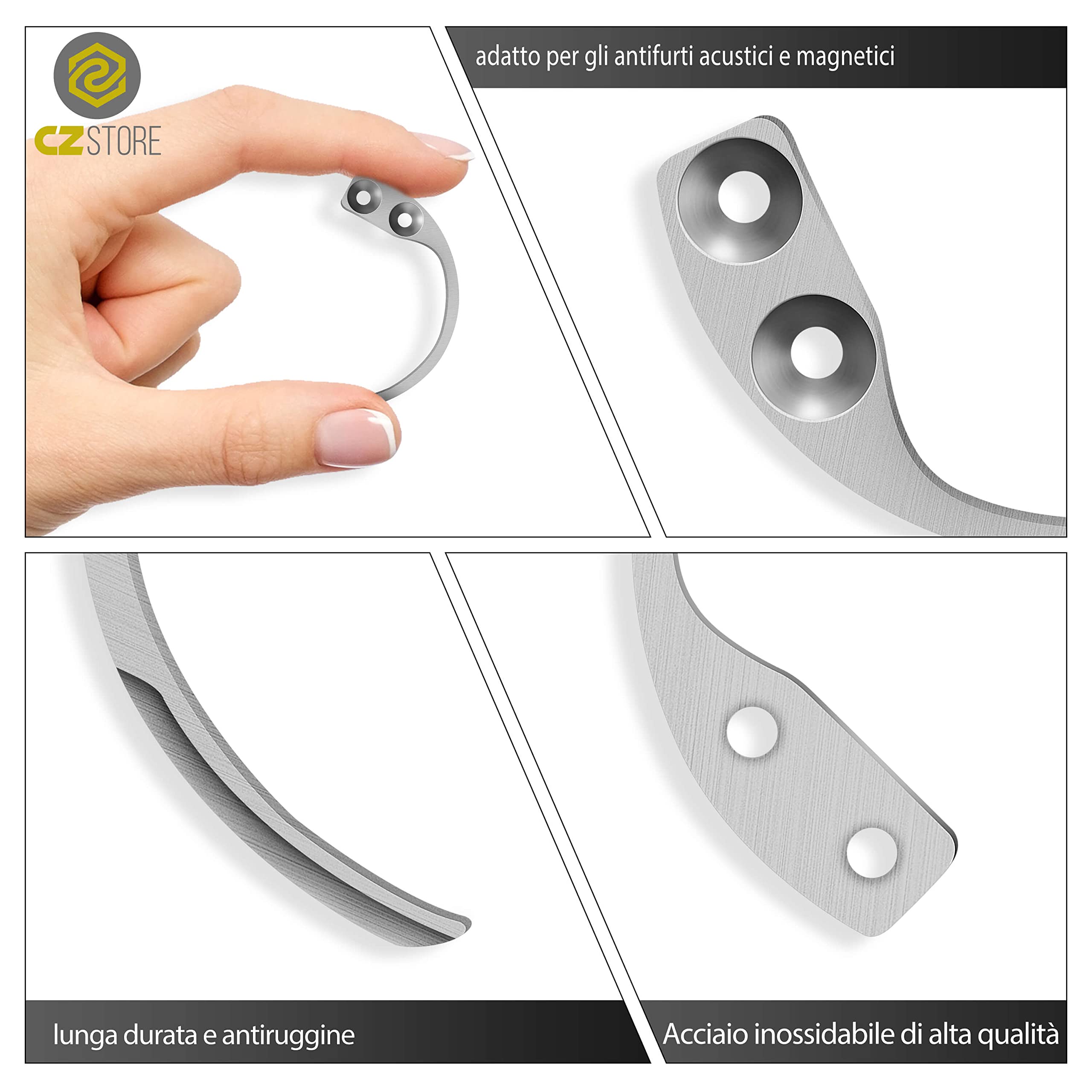 Chiave Magnetica Per Rimuovere Etichette Antitaccheggio - Garanzia A Vita - Acciaio Inox - Foto 6