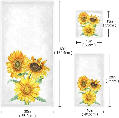 Vista 24 de ALAZA Juego de toallas de baño, toallas de fuego de agua de béisbol, 3 piezas, 1 toalla de baño, 1 toalla de baño, 1 toalla de mano, juego de 3