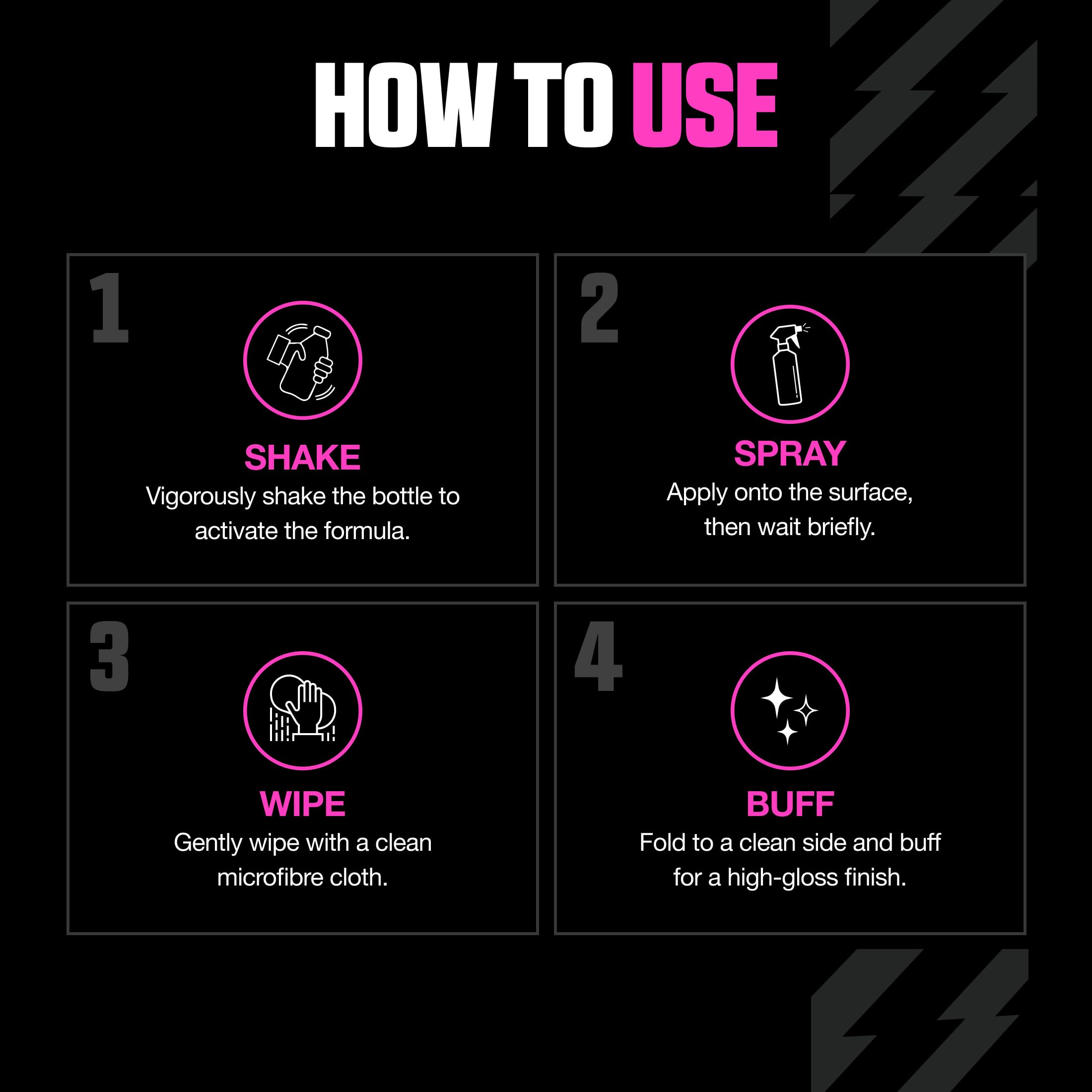 Muc-Off Waterless Wash 750 ml Detergente Bici Senza Risciacquo Spray a Secco Alte Prestazioni