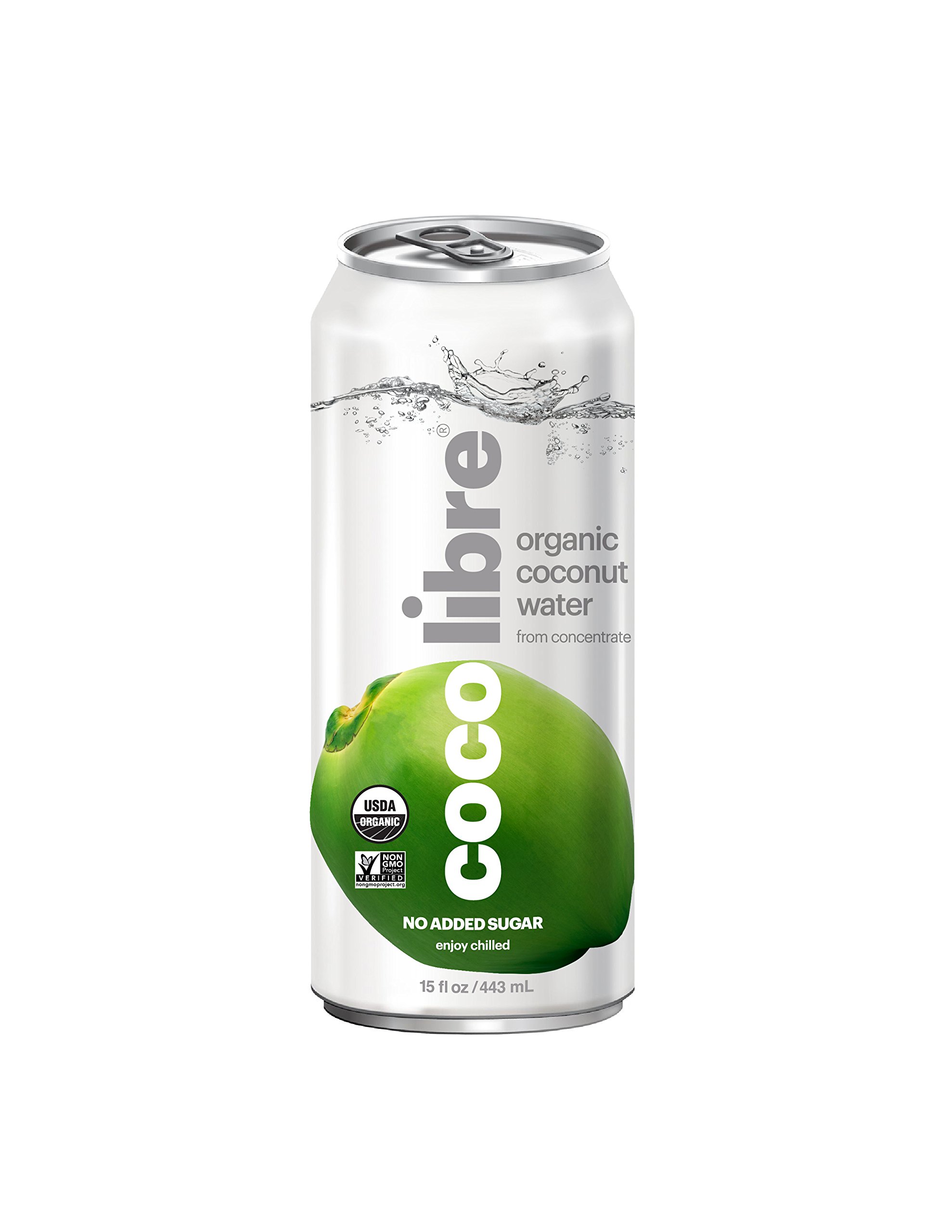 CoCo Libre Organic Coconut Water, Original, 15 Ounce (Pack of 12)