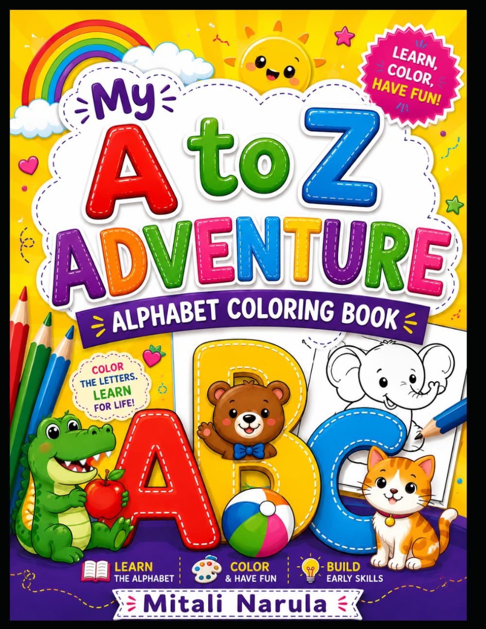 My A to Z Adventure: Alphabet Coloring Book