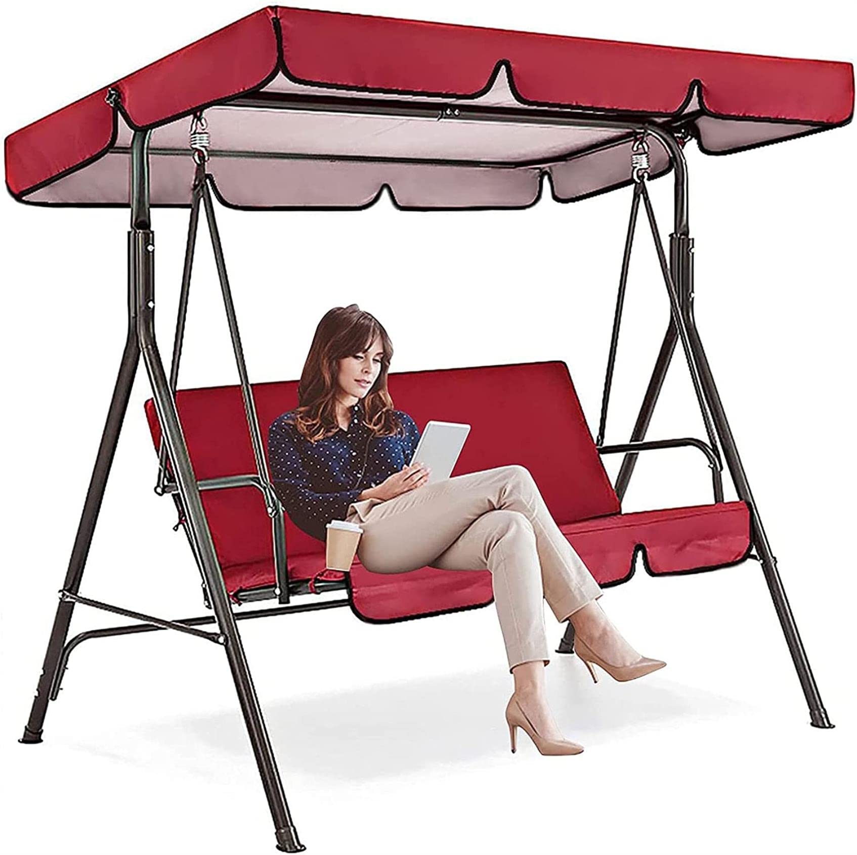 Toldo de Repuesto para Silla de Asiento Oscilante CNPRAZ para Solucionar Lonas Rotas o Desgastadas