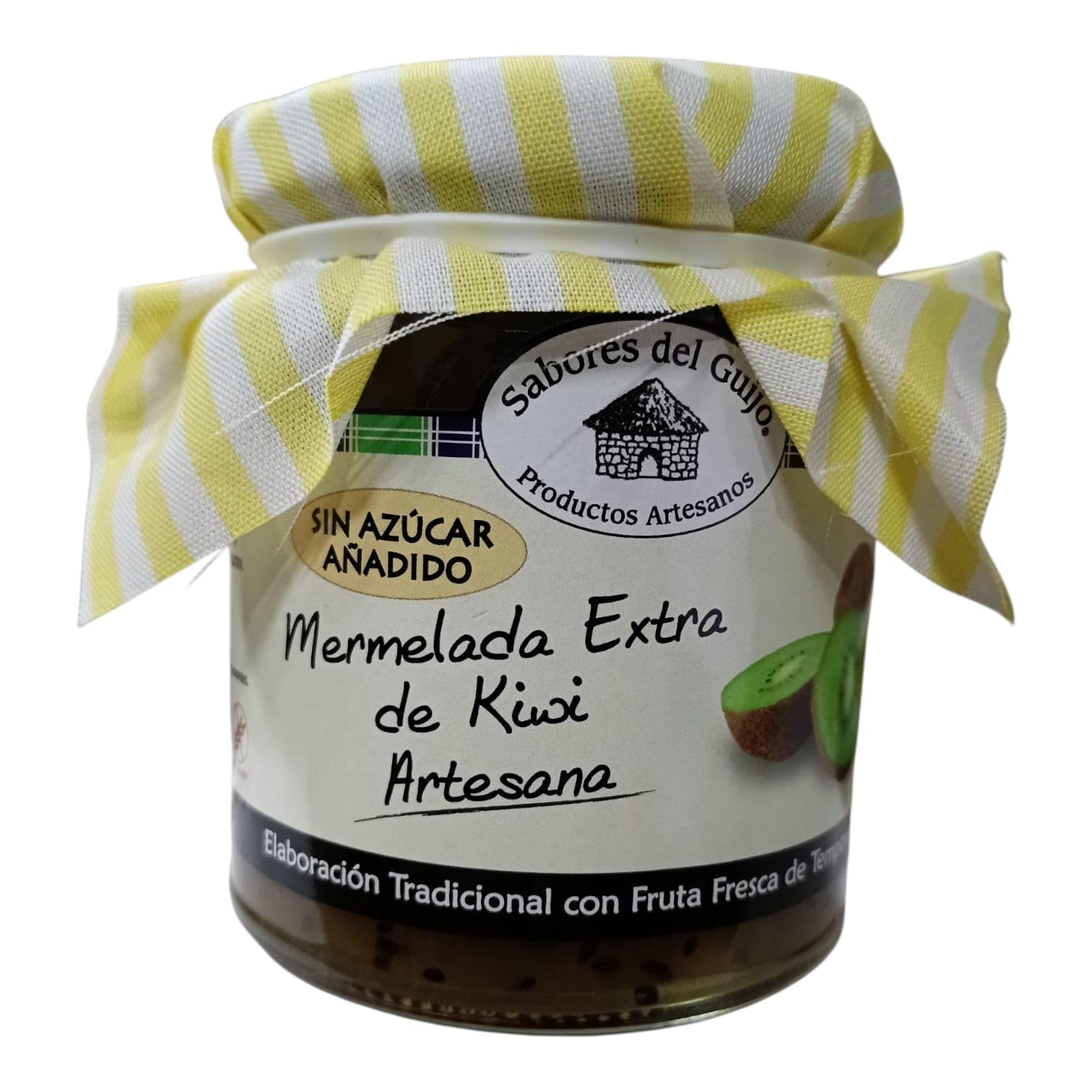 Mermelada de Kiwi Sin Azúcar Artesana 280g | Producto Gourmet Natural | Elaborada con Kiwis de Cosecha Propia | Textura Cremosa | Ideal Desayunos y Postres