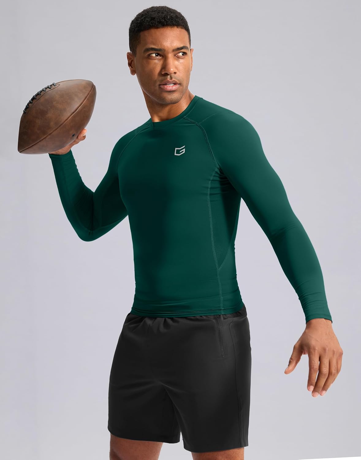 G Gradual Mens Compression Shirt Long Sleeve Moisture Wicking Running Gym Shirts for Men Athletic Workout Base Layer T-Shirt - Image 3