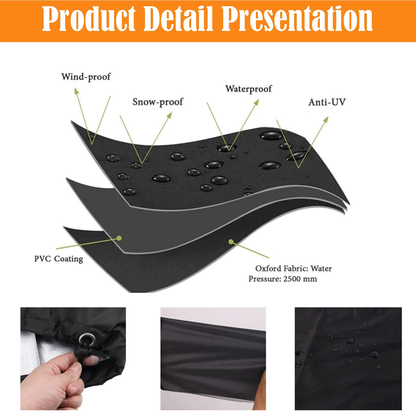 NO.4620-Bâche De Protection étanche Pour Mobilier De Jardin