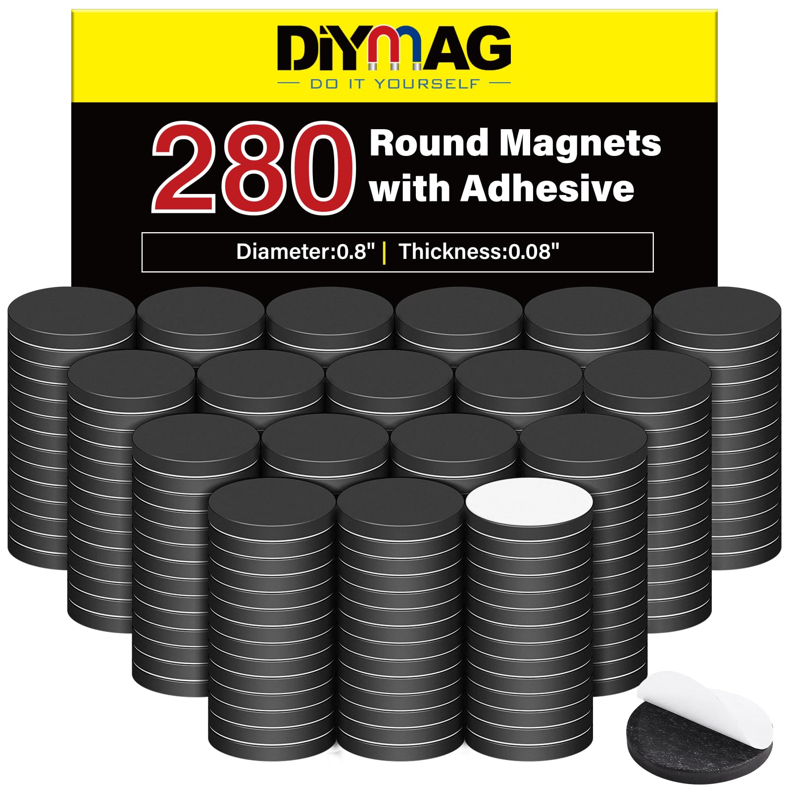 DIYMAG Magnets with Adhesive Backing, 360P Flexible Fridge Magnetic Dots — Amazon image 13
