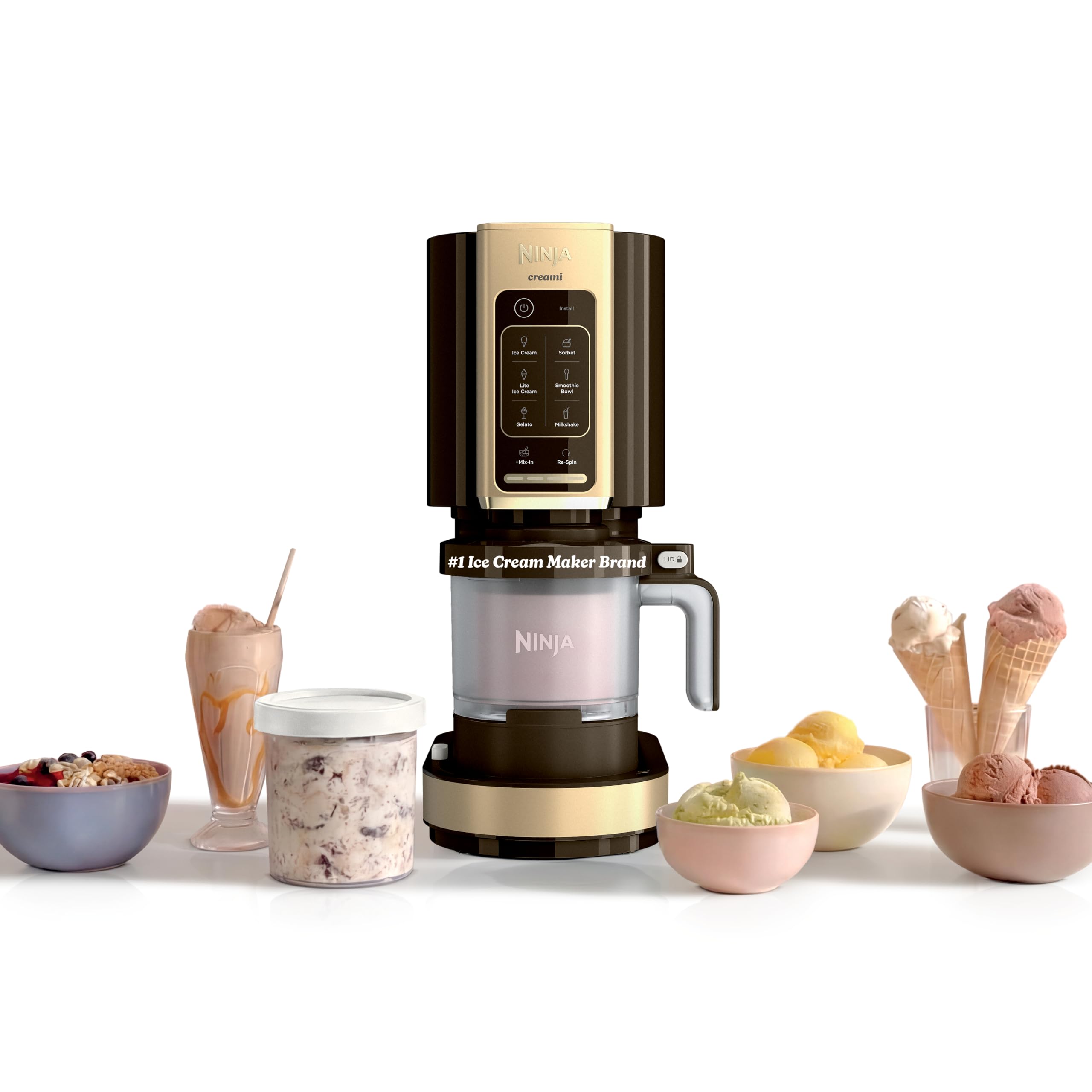 Ninja® Creami® 7-in-1 Ice Cream Maker, Mocha, NC351BR