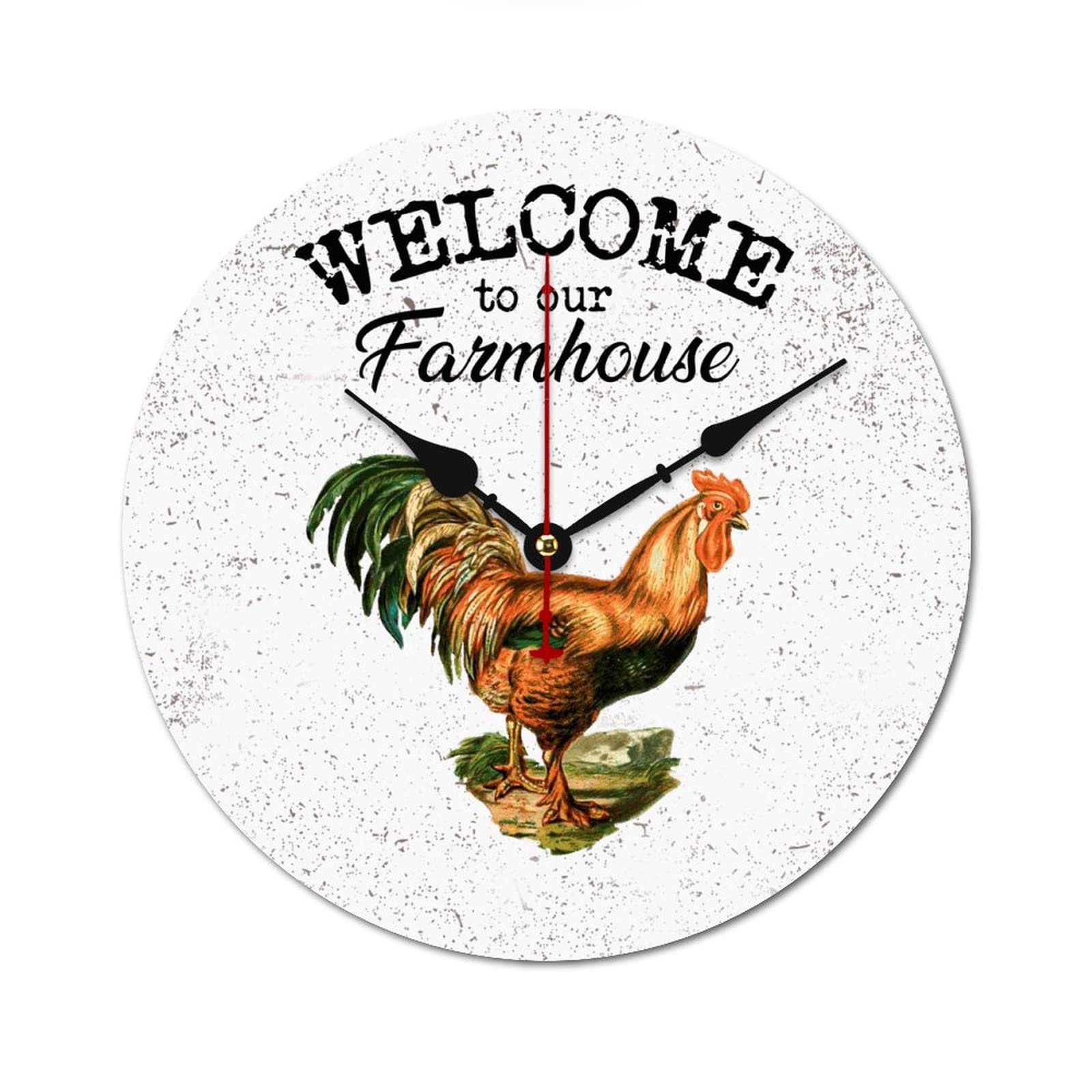 Horloge en bois Farmhouse idéale pour décorer un salon ou une cuisine campagnarde