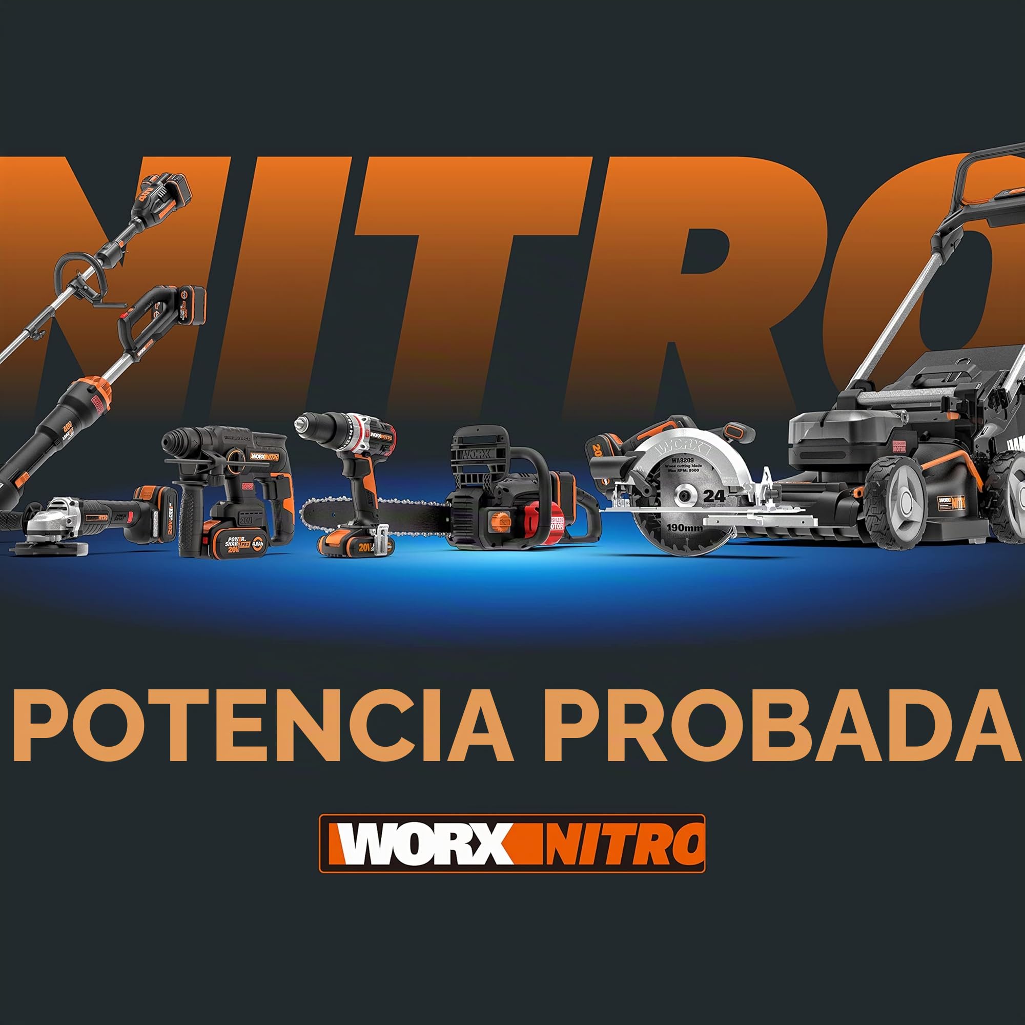 WORX NITRO 18V (20V MAX) Tijeras Podadoras Eléctricas sin Cable WG330E.1, PowerShare, sin Escobillas, Capacidad de Corte 25 mm, Vergel y Jardín, Batería y Cargador incluidos