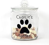 Vista 2 de Personalized Dog Glass Treat Jar