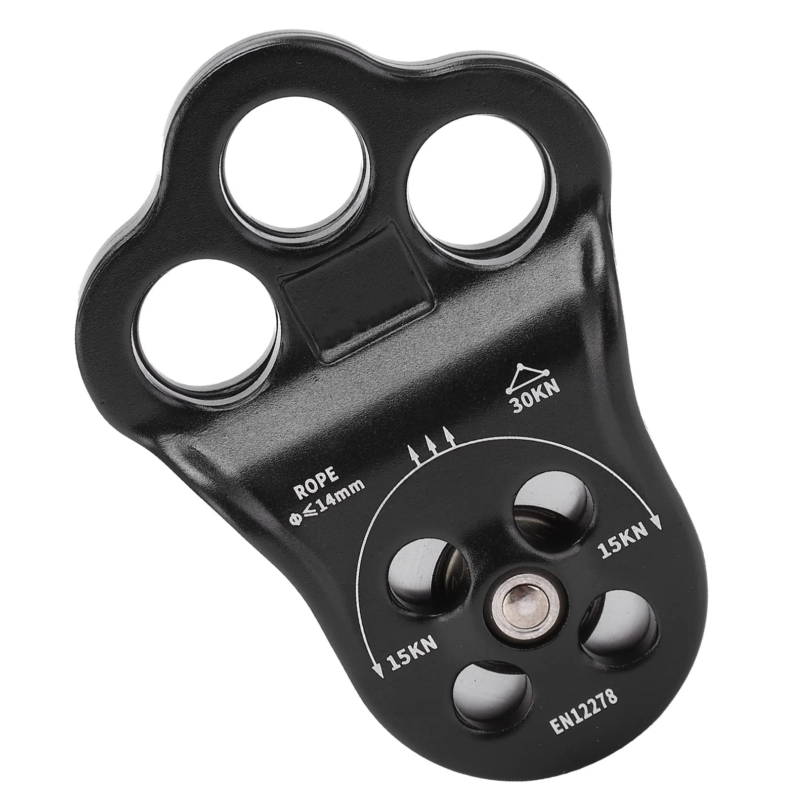 Polea trepadora de enganche Sunicon 30KN, equipo de rescate con doble rodamiento para aparejo, transporte, arborista, escalada de árboles