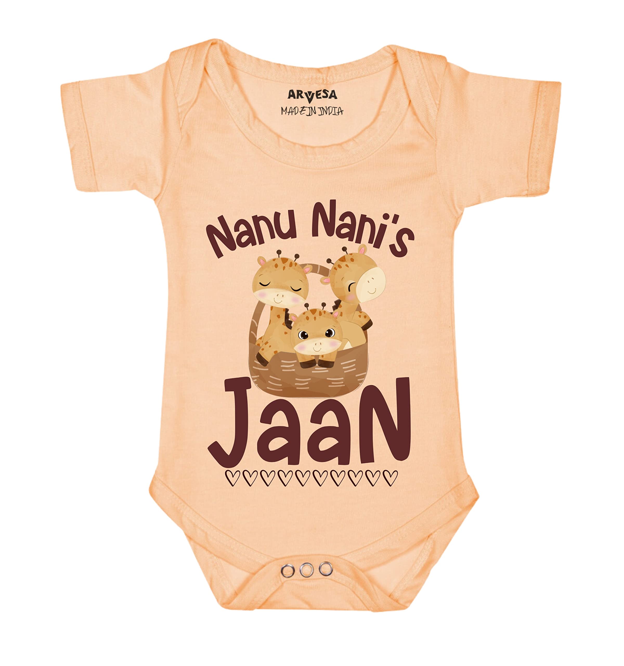 Nanu Nani'S Jaan R-1258 White 0-3 Months Romper for Baby Boy & Girl dress