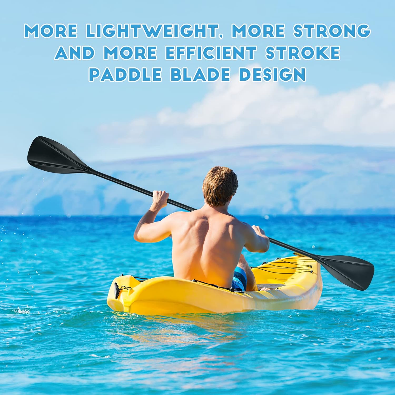 SUP Paddle Adjustable 4 Pieces Stand Up Paddle 2 Use Floating with Unique Lock Design for Surfing Floating Water Sport Aluminum